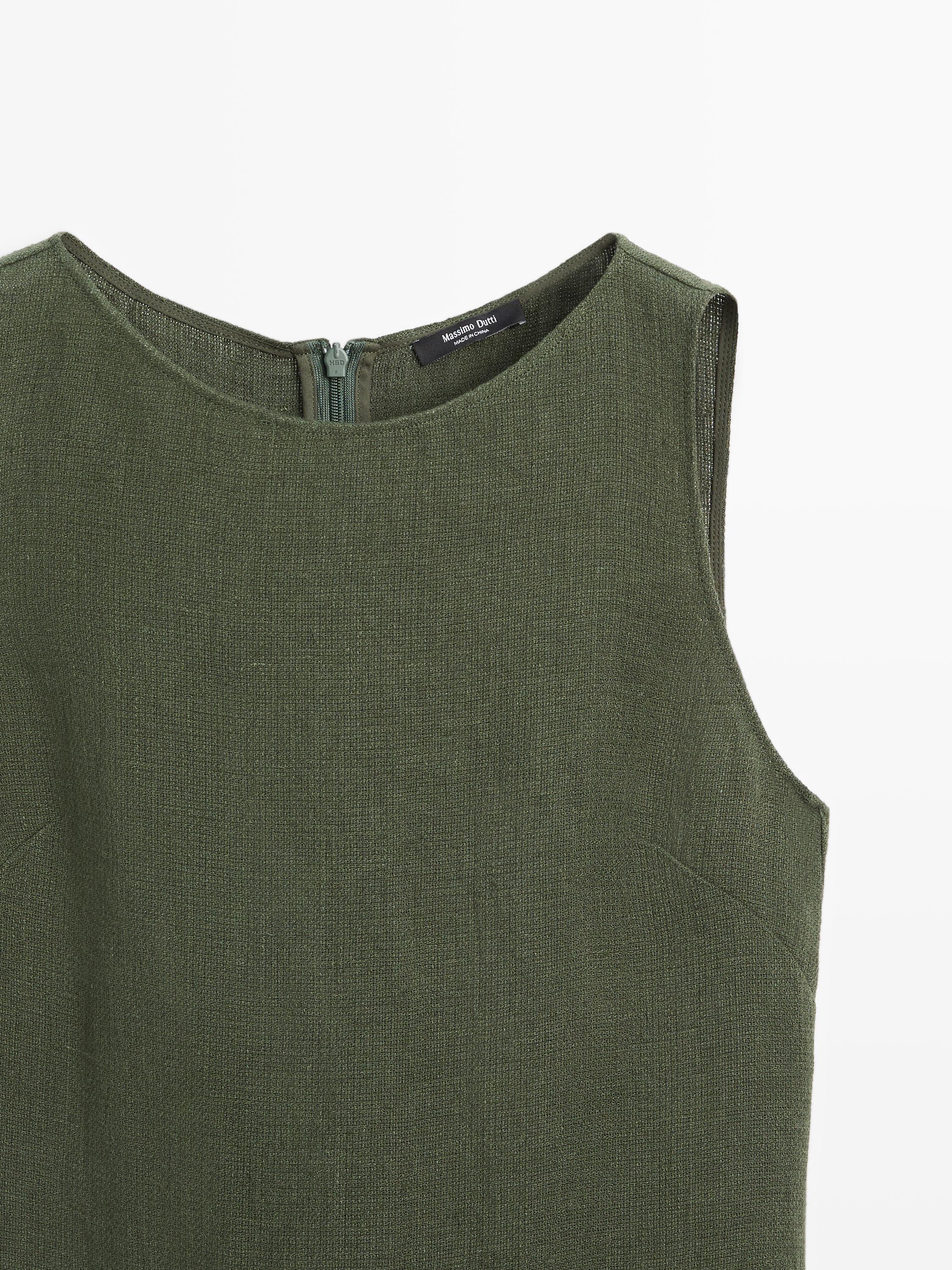 Robe longue en lin